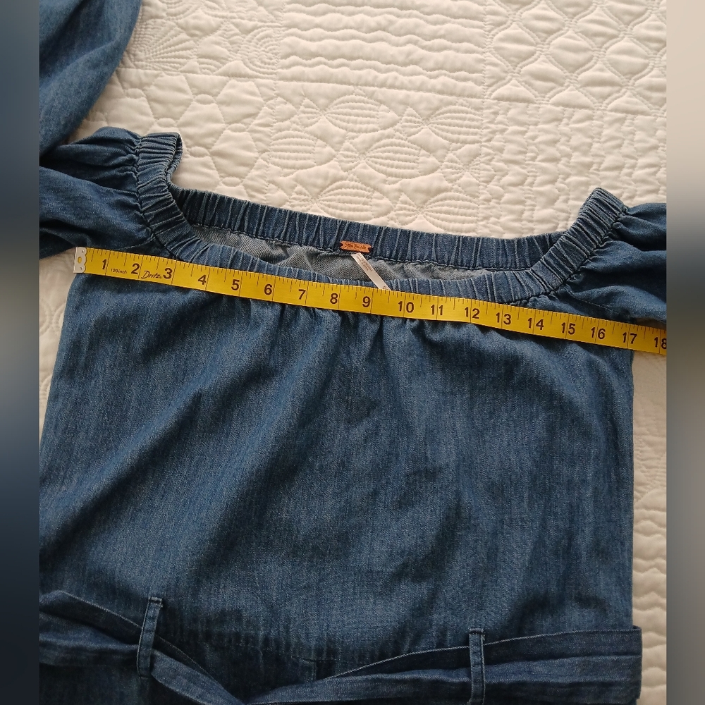 Free People Denim Blue Women's Romper - Picture 10 of 15